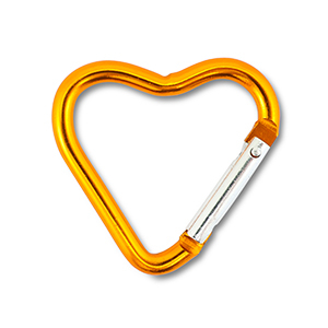 Colourful jewellery findings key chain heart Shiny Light Orange