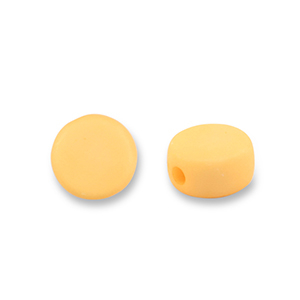 Acrylic beads disc Yellow Orange