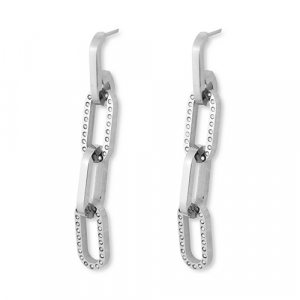 Stainless steel earrings chain Silver