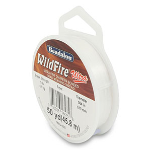 Beadalon Stringing Wire Wildfire Ultra 0.10mm Frost White