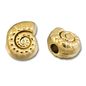 Stainless steel beads shell Gold