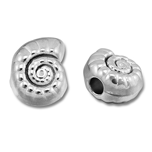 Stainless steel beads shell Silver