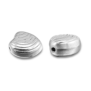 Stainless steel beads shell Silver