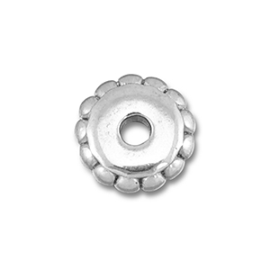 Stainless steel beads spacer 7mm Silver