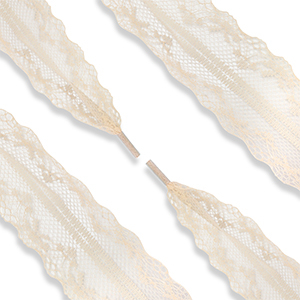 Trendy shoe laces lace Beige