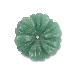 Natural stone beads Aventurine Quartz flower Jade Green