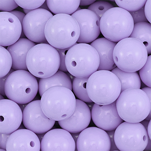 16 mm DQ acrylic beads Pastel Lilac