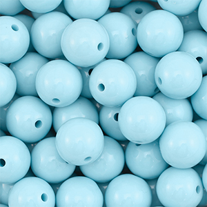 18 mm DQ acrylic beads Pastel Blue