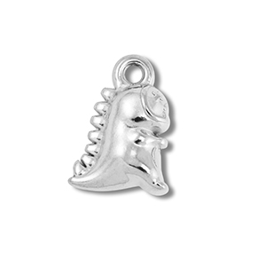 Stainless steel charms dinosaur Silver