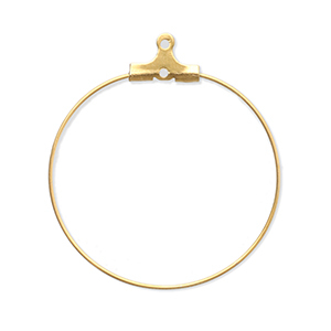 Stainless steel findings earrings charms Gold