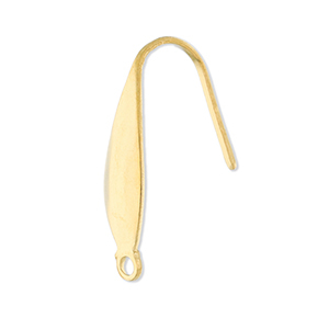 Stainless Steel findings earrings with loop Gold