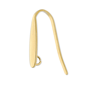 Stainless Steel findings earrings with loop Gold