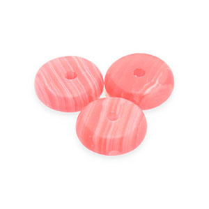 Natural stone beads Agate rondelle Coral Red