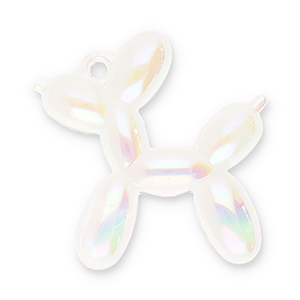 Statement charms balloon dog Transparent-AB Coating