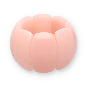 Bracelets resin Light Apricot Pink