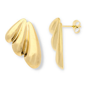 Stainless steel earrings / earpins Gold