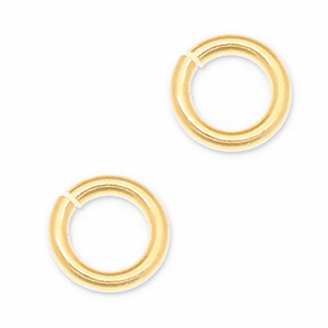 DQ European metal findings jump ring Gold (Nickelfree)