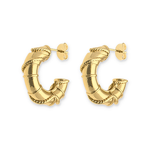 Stainless steel earrings / earpins Gold