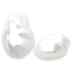 Imitation freshwater pearls White