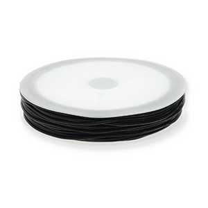 Elastic cord 0.8mm Black