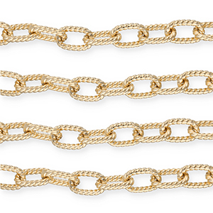 Aluminium findings belcher chain anchor cable Gold