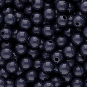 8 mm acrylic beads shiny Anthracite