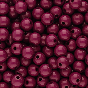 8 mm acrylic beads shiny Burgundy Brown
