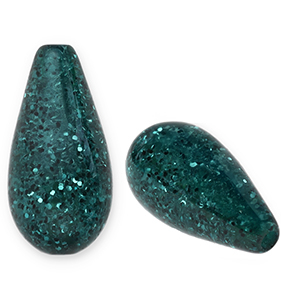 Polaris Elements drop shaped beads Paipo Dark Green
