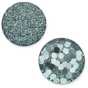 7 mm flat Polaris Elements cabochon Helios Petrol Green