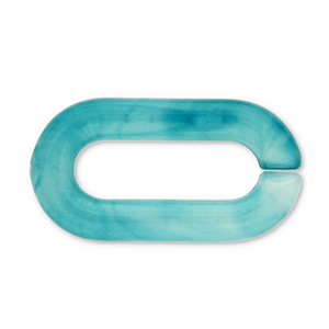 Acrylic chain 20mm loose links Persian Green