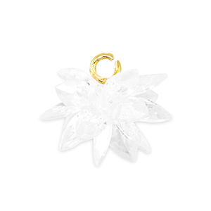 Cubic Zirconia charms flower Transparent