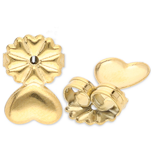 Stainless steel findings earring backs Gold