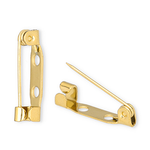 Stainless steel findings brooch pin Gold