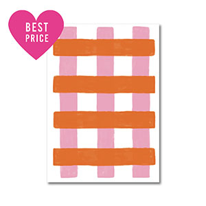 BY31&reg; Jewellery cards lines White-Red-Light Pink