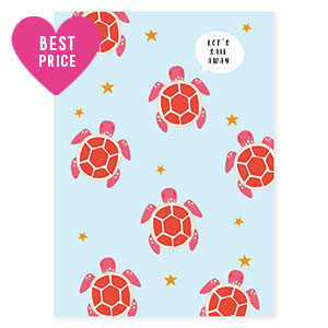 Jewellery cards "Let's sail away" Light Blue-Red