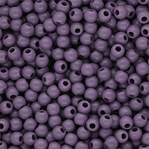 4 mm DQ acrylic beads shiny Purple Haze 18-3718 Tcx