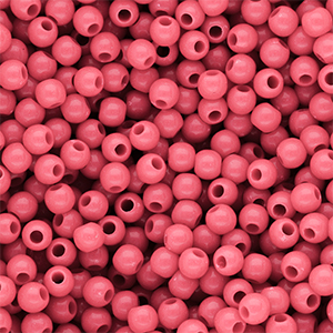 4 mm DQ acrylic beads shiny Pink Lemonade 16-1735 Tcx