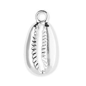 Metal charms cowrie Silver