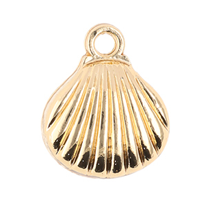 Metal charms shell Gold