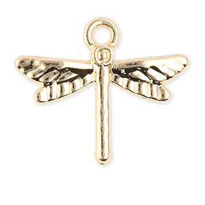 Metal charms dragonfly Gold
