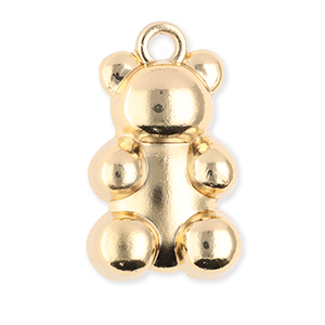 Metal charms bear Gold