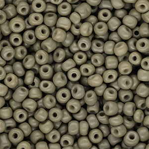 Glass seed beads 6/0 (4mm) Khaki