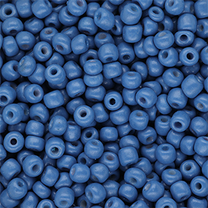 Glass seed beads 6/0 (4mm) Blue