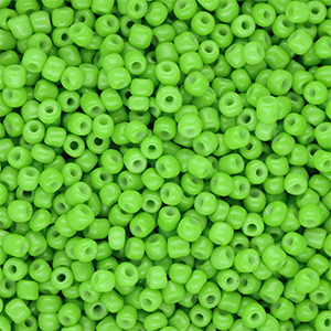 Glass seed beads 8/0 (3mm) Green