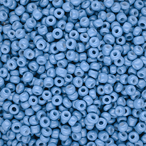 Glass seed beads 8/0 (3mm) Light Blue
