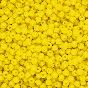 Glass seed beads 8/0 (3mm) Yellow