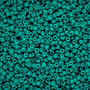 Glass seed beads 12/0 (2mm) Teal Green