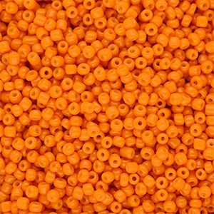 Glass seed beads 12/0 (2mm) Orange