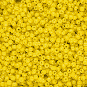 Glass seed beads 12/0 (2mm) Yellow