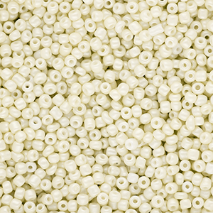 Glass seed beads 12/0 (2mm) Off White